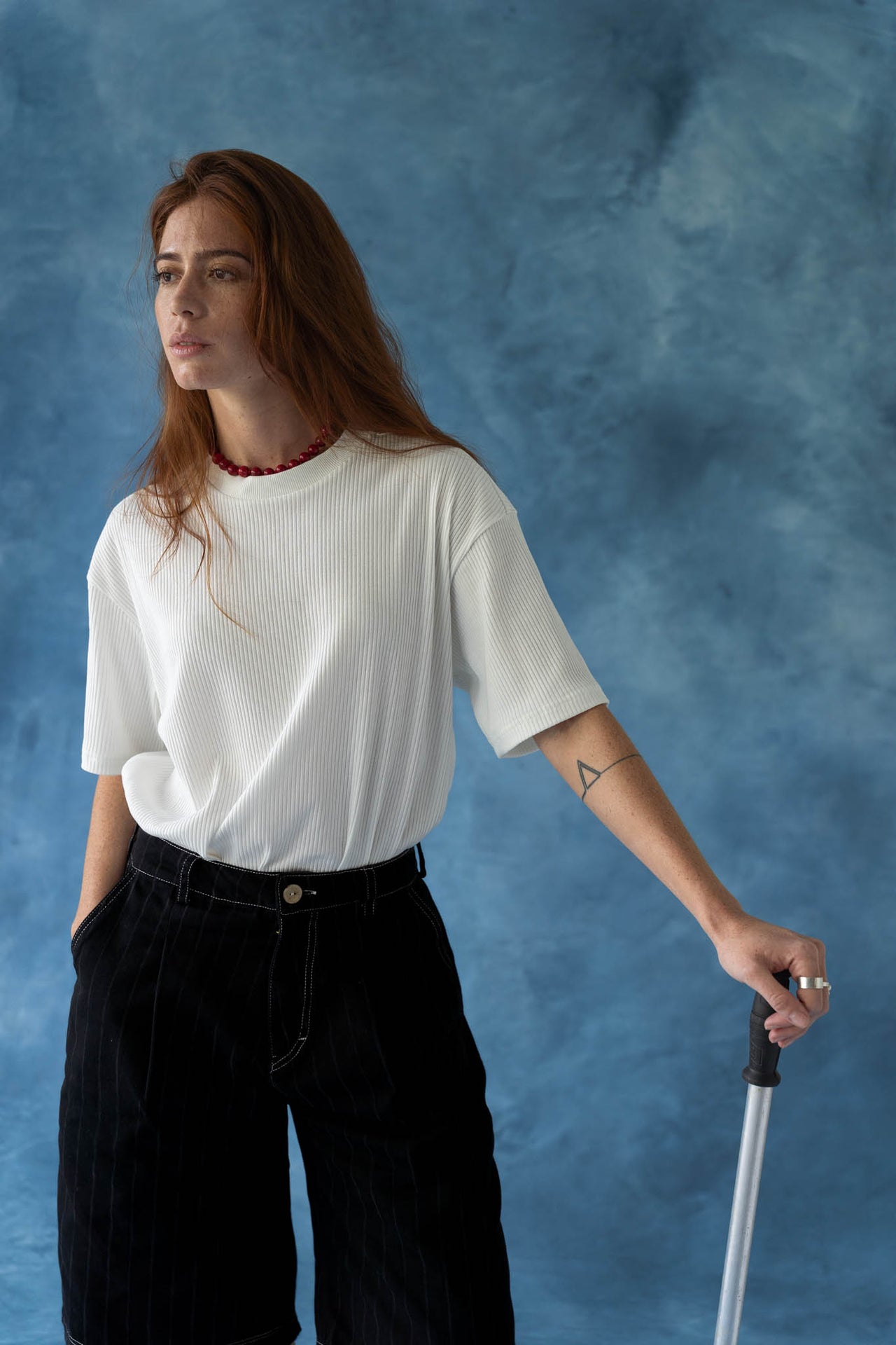 Camiseta rib Marea Crudo