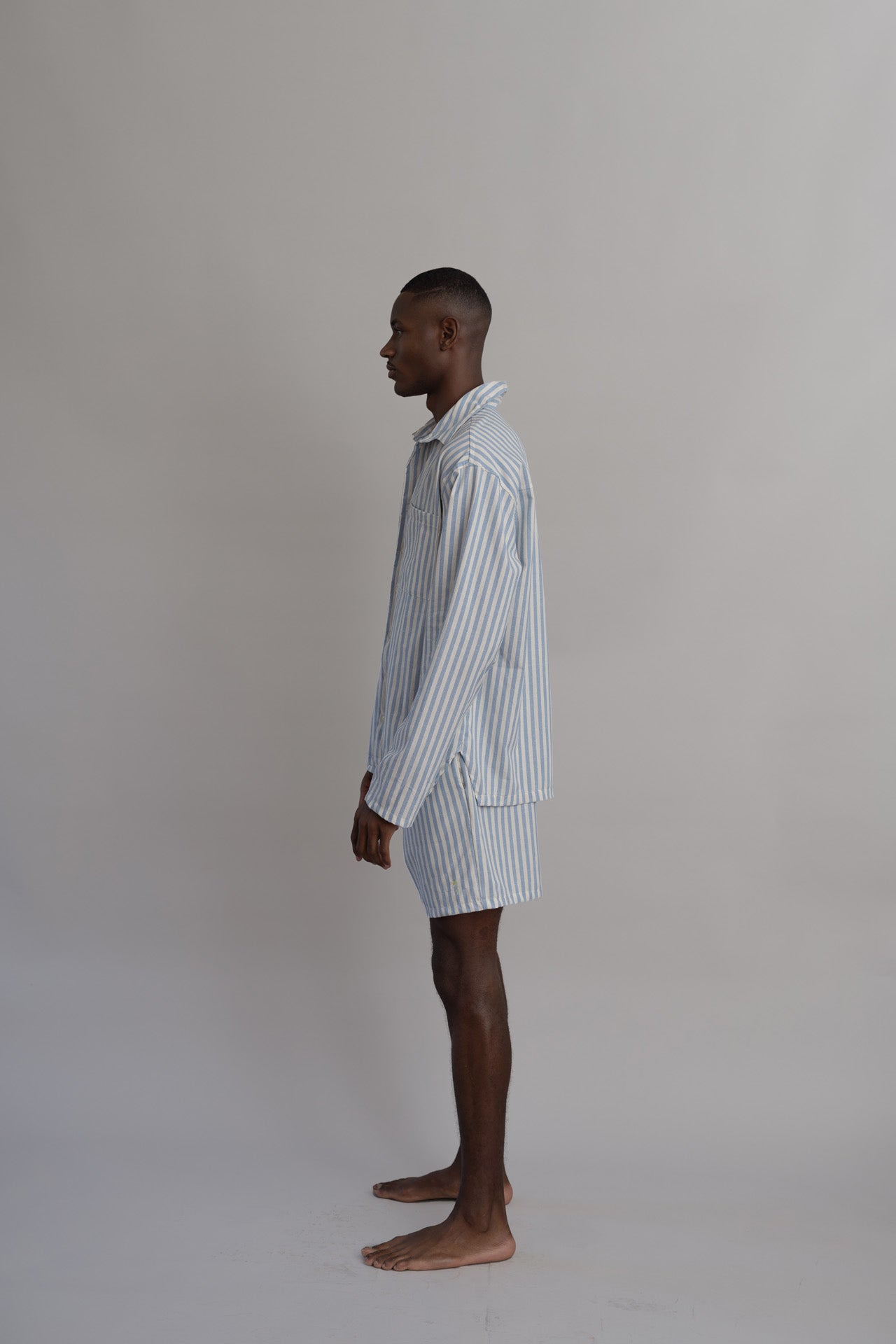 Camisa rayas celeste