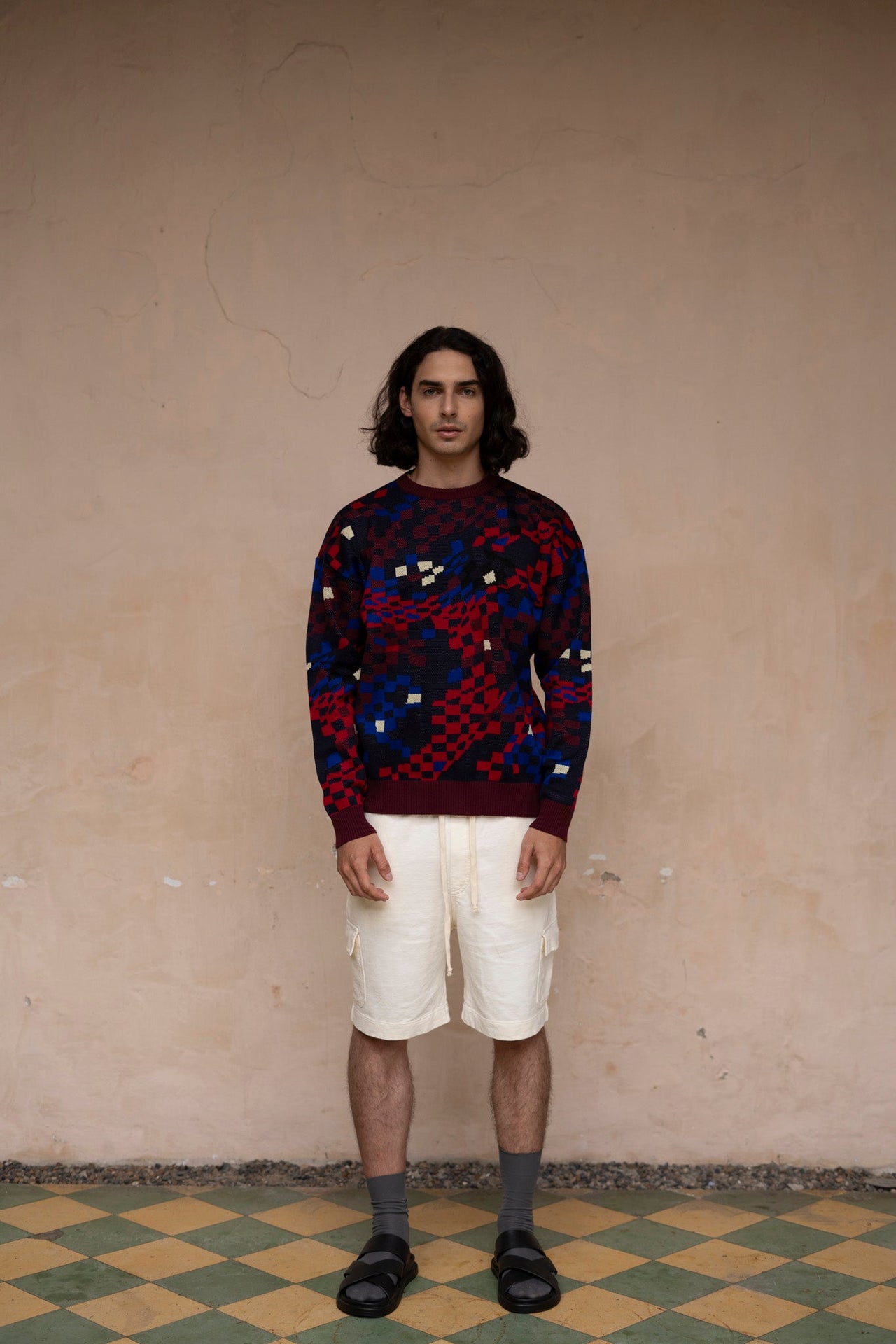 Sweater tejido Cosmos azul