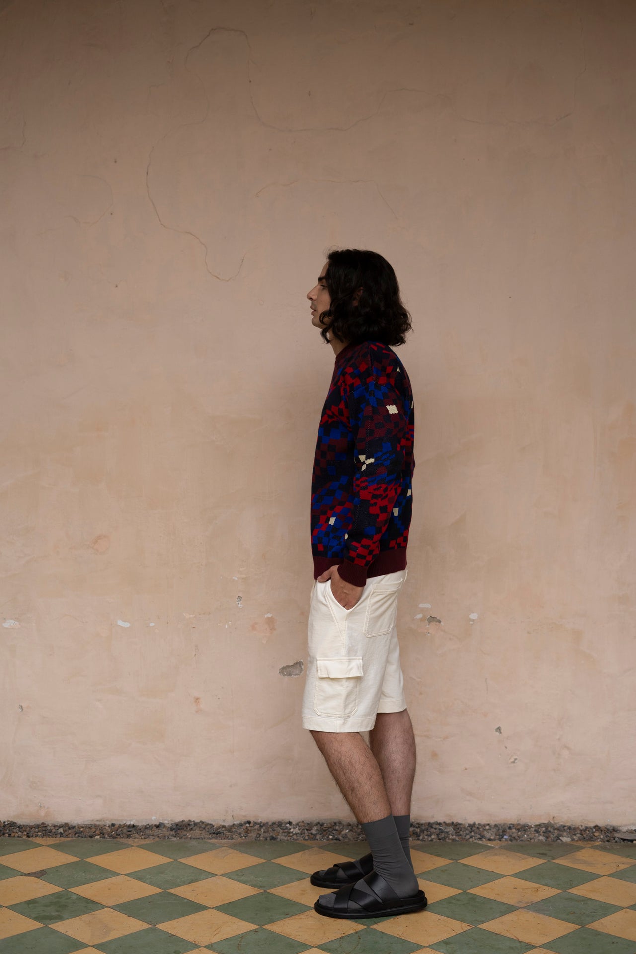 Sweater tejido Cosmos azul