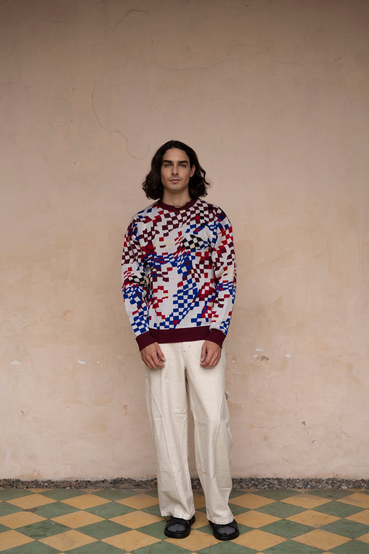 Sweater tejido Cosmos blanco