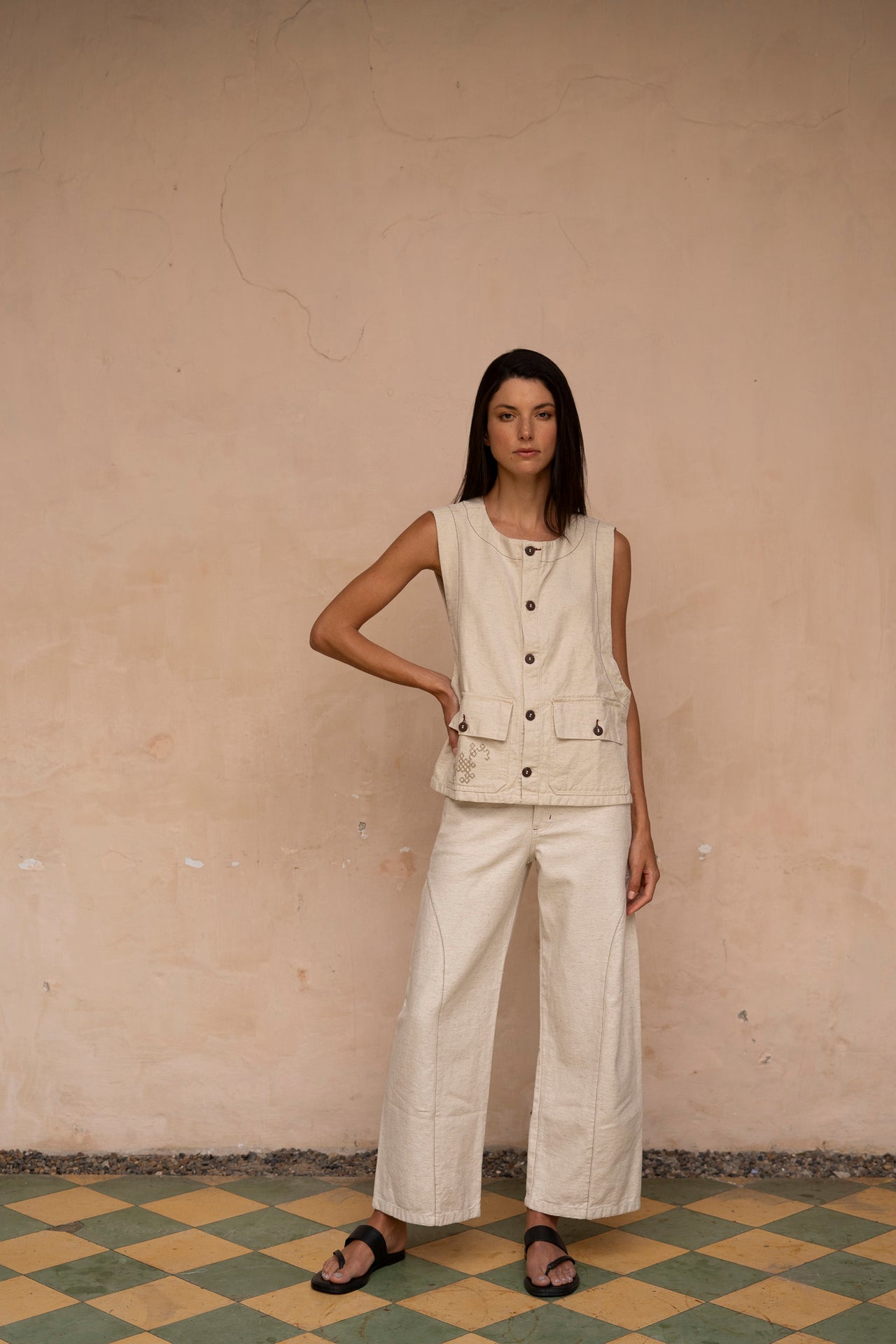 Chaleco Reforma crudo