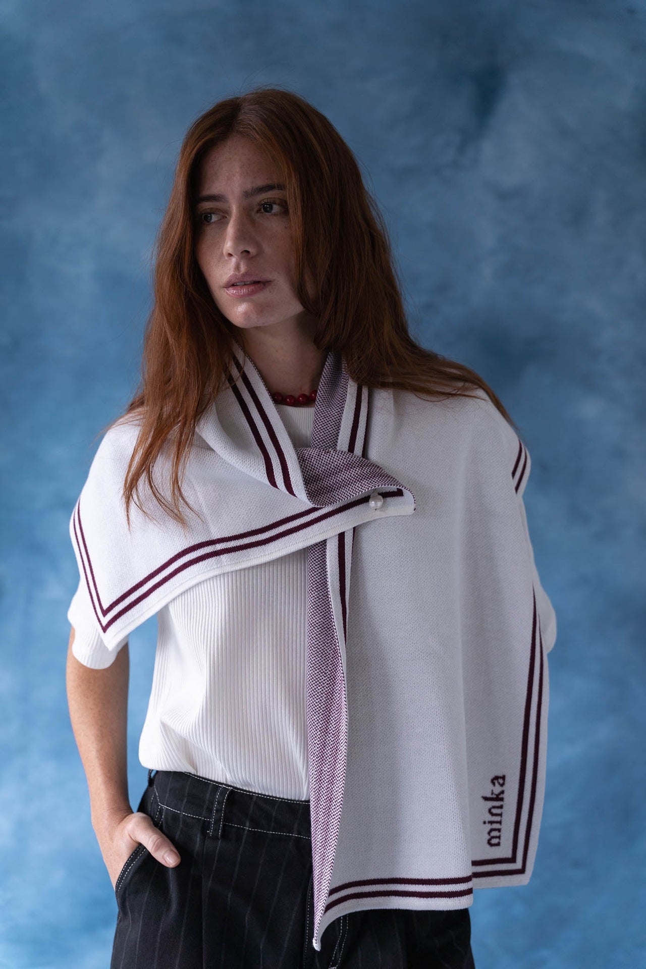 Bufanda La Fuente rojo